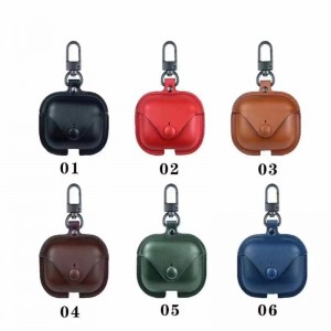 Adatto a Apple AirPods Pro 3 Custode protettiva, auricolare wireless Bluetooth, custodia protettiva della scatola di stoccaggio, completamente coperta e resistente ai graffi, marrone in pelle italiana